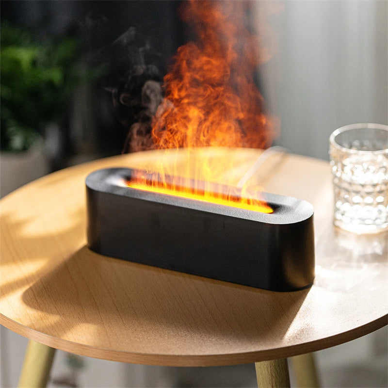 Diffusore di aromi a fiamma con lampada a olio led