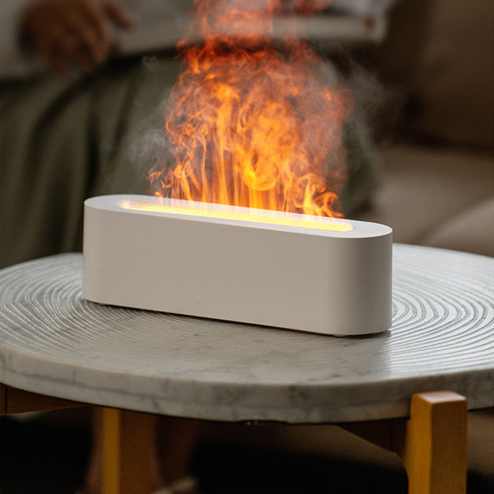 Diffusore di aromi a fiamma con lampada a olio led