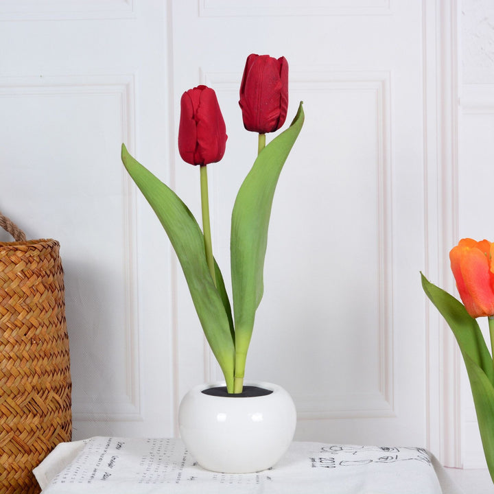 LED-Tulpen-Nachtlicht - Blumige Leuchtkraft für dein Zuhause!