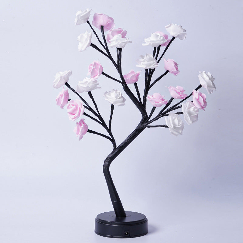 Rosenbaum-Tischlampe - USB-betriebenes Geschenk für jeden Anlass!