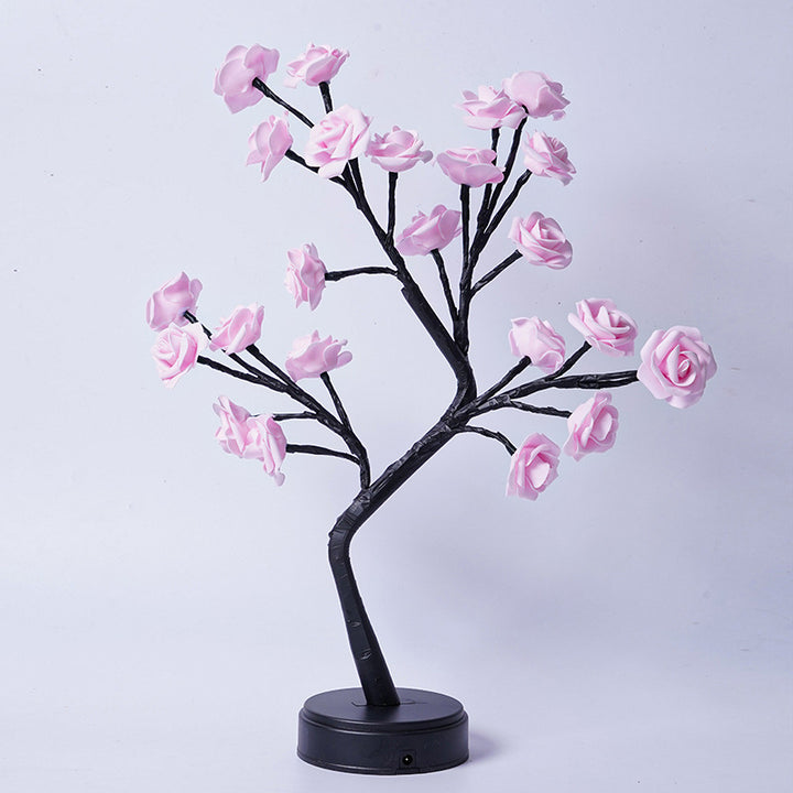 Rosenbaum-Tischlampe - USB-betriebenes Geschenk für jeden Anlass!