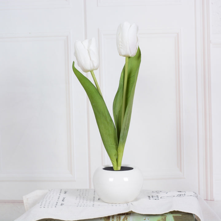 LED-Tulpen-Nachtlicht - Blumige Leuchtkraft für dein Zuhause!