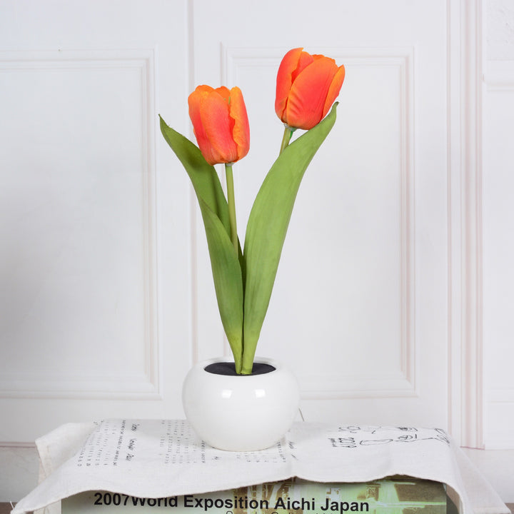 LED-Tulpen-Nachtlicht - Blumige Leuchtkraft für dein Zuhause!