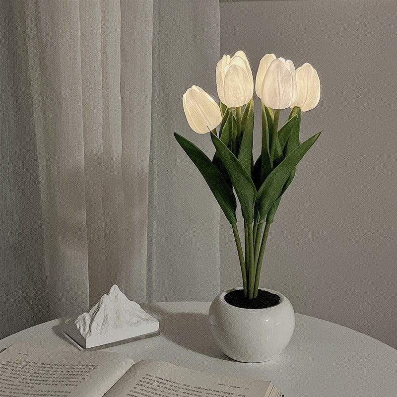 LED-Tulpen-Nachtlicht - Blumige Leuchtkraft für dein Zuhause!