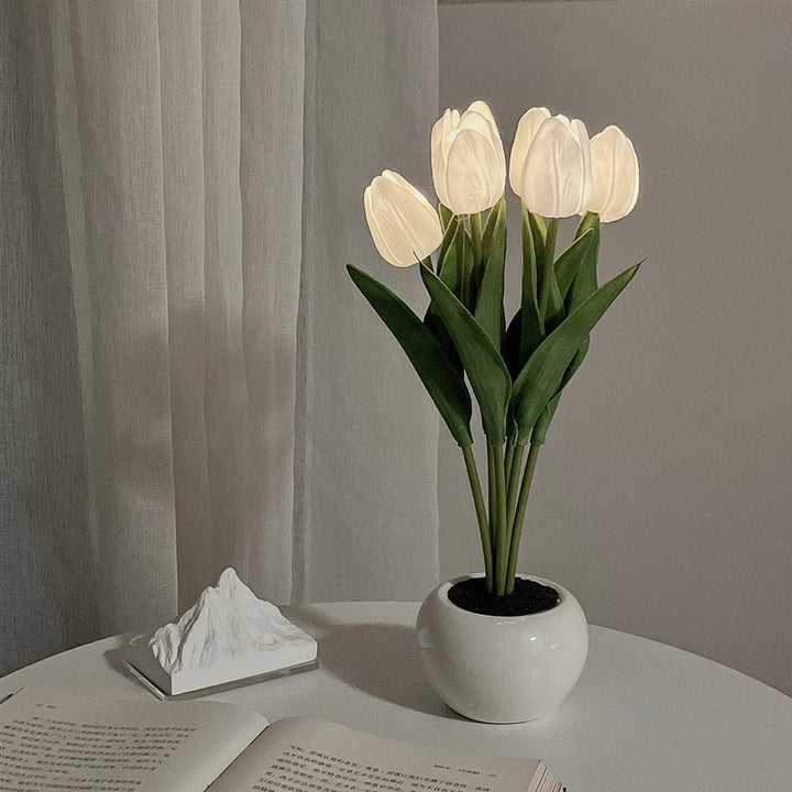 LED-Tulpen-Nachtlicht - Blumige Leuchtkraft für dein Zuhause!
