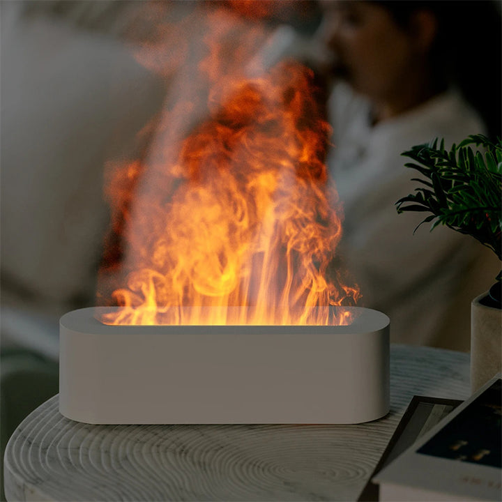 Diffusore di aromi a fiamma con lampada a olio led