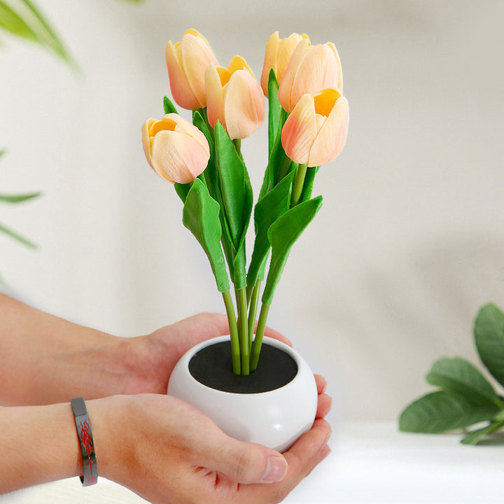 LED-Tulpen-Nachtlicht - Blumige Leuchtkraft für dein Zuhause!